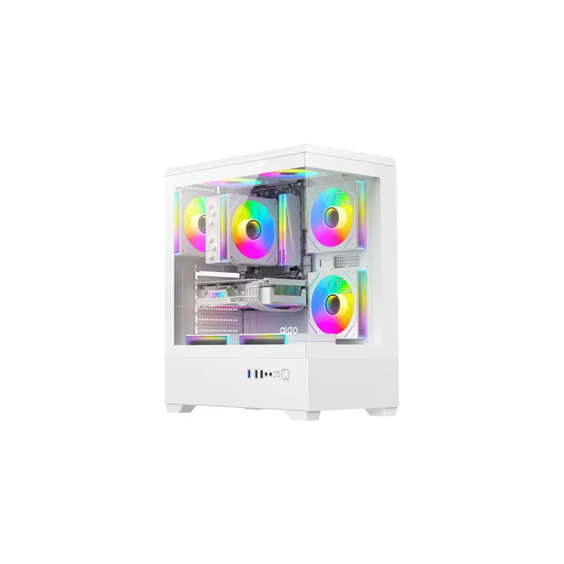 DarkFlash C365 computer case (white) + 5 fans
